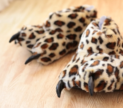 Cat paw cotton slippers