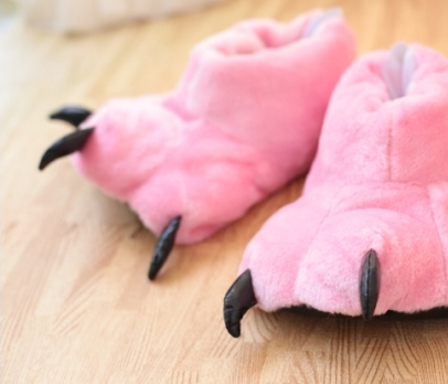 Cat paw cotton slippers