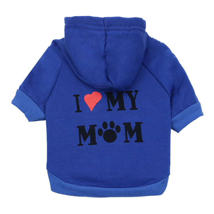 Dog hoodie i<3 mommy