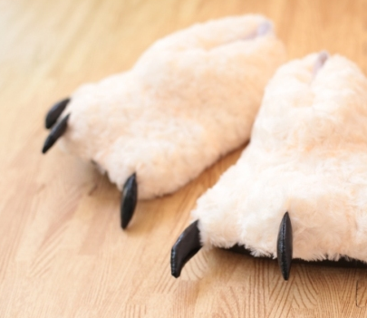 Cat paw cotton slippers