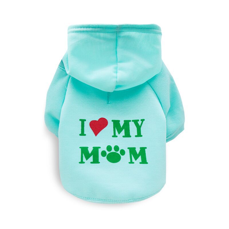 Dog hoodie i<3 mommy