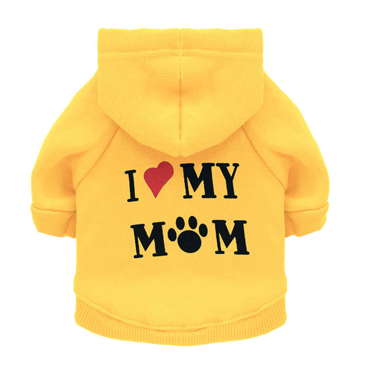 Dog hoodie i<3 mommy